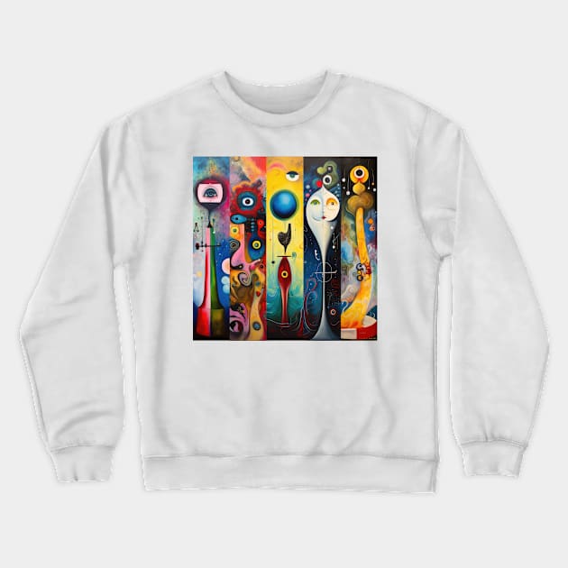 Whimsical Metamorphosis Crewneck Sweatshirt by TooplesArt